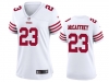 Women's San Francisco 49ers #23 Christian McCaffrey 2022 White Vapor Limited Jersey