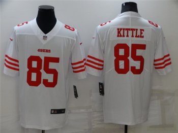 San Francisco 49ers #85 George Kittle White Vapor Limited Jersey