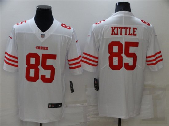 San Francisco 49ers #85 George Kittle White Vapor Limited Jersey