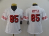 Women's San Francisco 49ers #85 George Kittle White Color Rush Limited Jersey