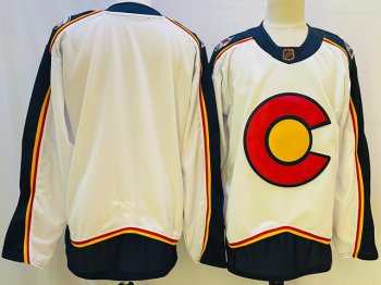 Colorado Avalanche Blank White 2022/23 Reverse Retro Jersey