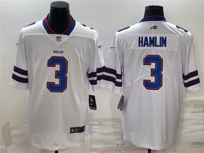 Buffalo Bills #3 Damar Hamlin White Vapor Limited Jersey
