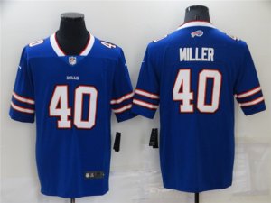 Buffalo Bills #40 Von Miller Blue Vapor Limited Jersey