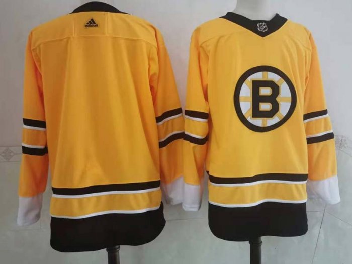 Boston Bruins Blank Yellow 2020/21 Reverse Retro Jersey ...