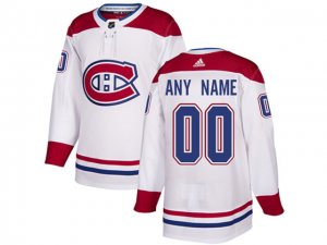 Montreal Canadiens #00 Away White Custom Jersey