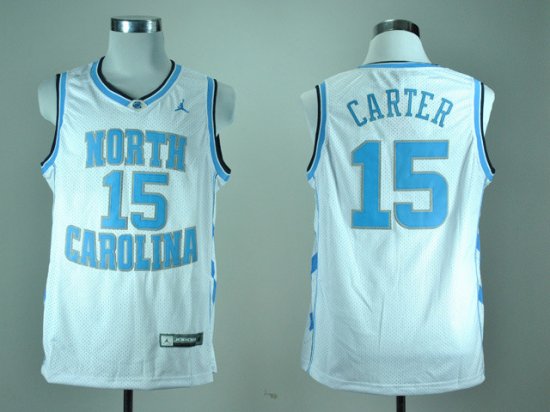 North Carolina Tar Heels #15 Vince Carter White College Basketball Jersey