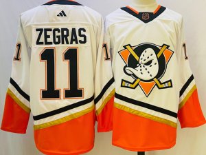 Anaheim Ducks #11 Zegras White 2022/23 Retro Jersey