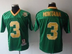 Youth NCAA Notre Dame Fighting Irish #3 Joe Montana 1977 Green College Football Jersey