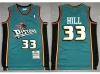 Detroit Pistons #33 Grant Hill 1998-99 Teal Hardwood Classics Jersey