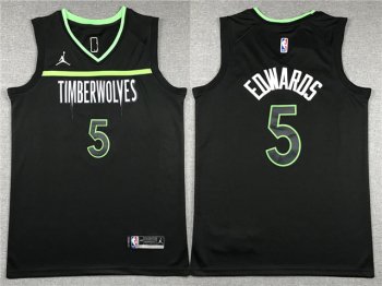 Minnesota Timberwolves #5 Anthony Edwards 2023/24 Black Statement Edition Swingman Jersey