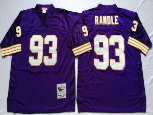 Minnesota Vikings #93 John Randle Throwback Purple Jersey