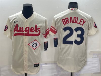 Los Angeles Angels #23 Archie Bradley Cream 2022 City Connect Flex Base Jersey