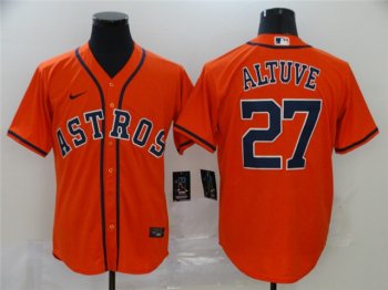 Houston Astros #27 Jose Altuve Orange Cool Base Jersey