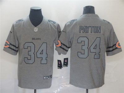 Chicago Bears #34 Walter Payton 2019 Gray Gridiron Gray Limited Jersey