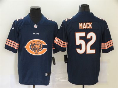 Chicago Bears #52 Khalil Mack Blue Fashion Big Logo Vapor Limited Jersey