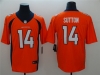 Denver Broncos #14 Courtland Sutton Orange Vapor Limited Jersey