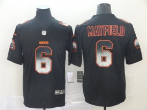 Cleveland Browns #6 Baker Mayfield Black Arch Smoke Limited Jersey