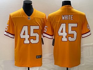 Tampa Bay Buccaneers #45 Devin White Orange F.U.S.E. Vapor Limited Jersey