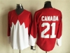 1972 Summit Series Team Canada #21 Stan Mikita CCM Vintage Red Hockey Jersey