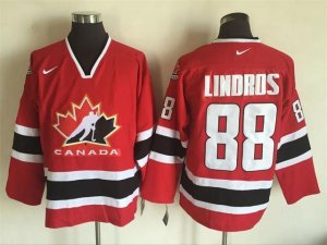 2002 Winter Olympics Team Canada #88 Eric Lindros CCM Vintage Red Hockey Jersey