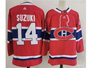 Montreal Canadiens #14 Nick Suzuki Red Jersey