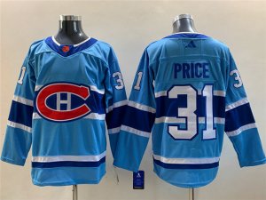 Montreal Canadiens #31 Carey Price Blue 2022/23 Reverse Retro Jersey