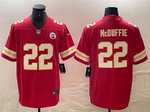 Kansas City Chiefs #22 Trent McDuffie Red Vapor Limited Jersey