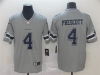 Dallas Cowboys #4 Dak Prescott Gray Inverted Limited Jersey