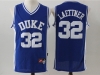 Duke Blue Devils #32 Christian Laettner Blue College Basketball Jersey