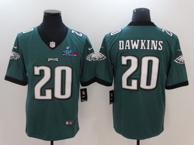 Philadelphia Eagles #20 Brian Dawkins Green Super Bowl LVII Limited Jersey