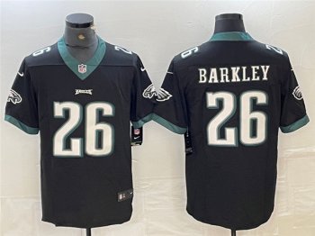 Philadelphia Eagles #26 Saquon Barkley Black Vapor Limited Jersey