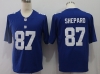 New York Giants #87 Sterling Shepard Blue Vapor Limited Jersey