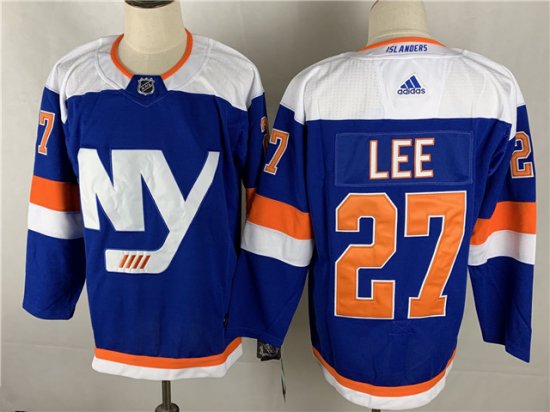 New York Islanders #27 Anders Lee Alternate Blue Jersey