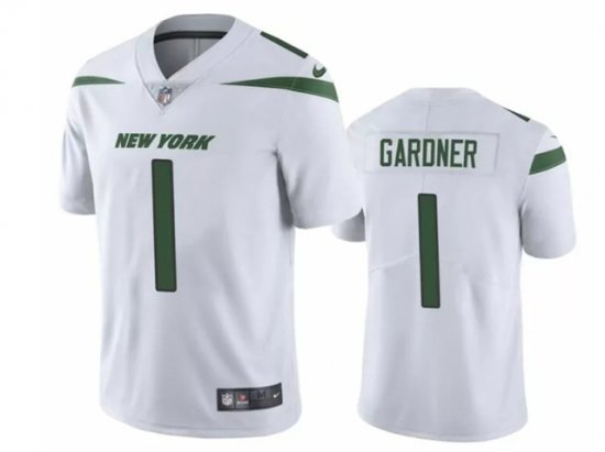 Youth New York Jets #1 Sauce Gardner White Vapor Limited Jersey