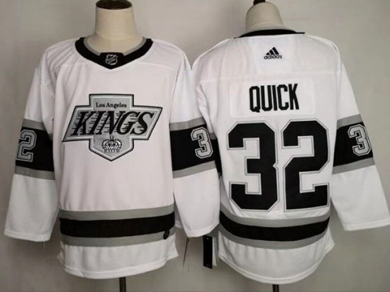 Los Angeles Kings #32 Jonathan Quick White Jersey