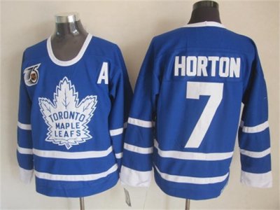 Toronto Maple Leafs #7 Tim Horton 1991 CCM Vintage 75th Blue Jersey