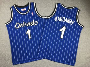 Youth Orlando Magic #1 Anfernee Hardaway 1994-95 Blue Hardwood Classics Jersey