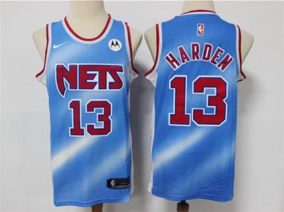 Brooklyn Nets #13 James Harden 2020-21 Light Blue Classic Edition Swingman Jersey