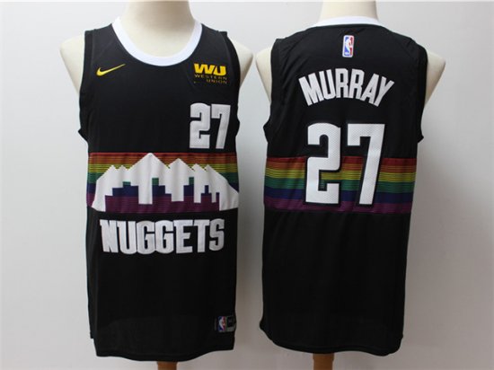 Denver Nuggets #27 Jamal Murray 2019-20 Black City Edition Swingman Jersey