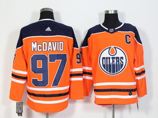 Edmonton Oilers #97 Connor McDavid Orange Jersey