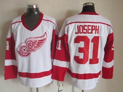 Detroit Red Wings #31 Curtis Joseph 2002 CCM Vintage White Jersey