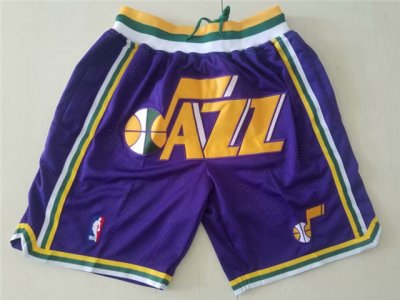 Utah Jazz Just Don Jazz Purple Basketball Shorts