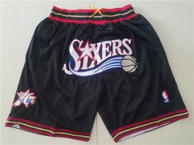 Philadelphia 76ers Just Don Sixers Black Basketball Shorts