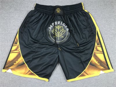 Golden State Warriors Warriors Black City Edition Basketball Shorts