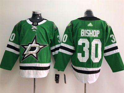 Dallas Stars #30 Ben Bishop Home Green Jersey