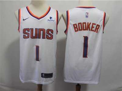 Phoenix Suns #1 Devin Booker White Swingman Jersey