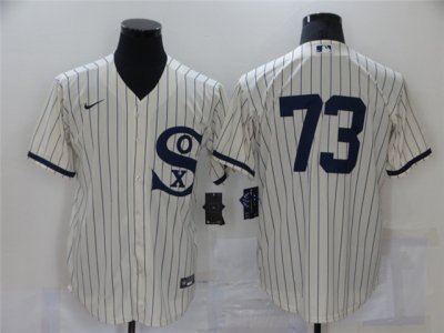 Chicago White Sox #73 Yermin Mercedes White 2021 Field of Dreams Cool Base Jersey