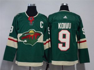 Minnesota Wild #9 Mikko Koivu Green Jersey