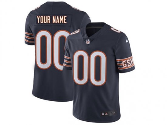 Chicago Bears #00 Blue Vapor Limited Custom Jersey