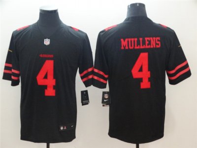 San Francisco 49ers #4 Nick Mullens Black Vapor Limited Jersey